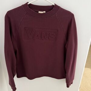 Vans Women's Dark Maroon Sweatshirt